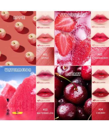 LemonSac 4 Colors Lip Tint Stain Set - Long-lasting Moisturizing Korean Matte Lip Tint - Waterproof Mini Liquid Lipstick Plump Gloss - Non-Sticky Tinta De Labios (4PCS) - Buy Online on GoSupps.com