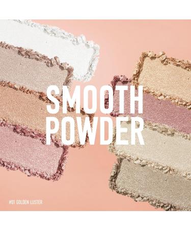 KYDA 8 Colors Baked Powder Palette | Multiuse Eyeshadow Highlighter & Contour | Lightweight Buildable Glossy Pigment - Golden Luster #01 - Buy Online on GoSupps.com