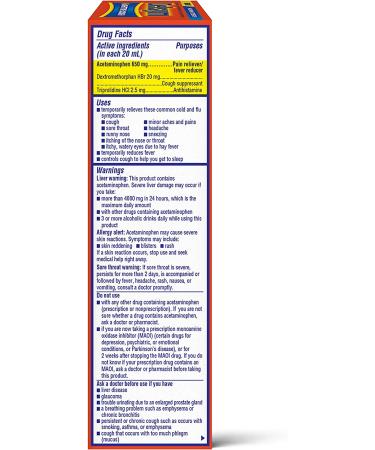 Delsym Adult Liquid Nighttime Cough Syrup - 6 Fl Oz - Buy Online on GoSupps.com