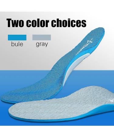 Orthopedic Arch Support Insoles | Plantar Fasciitis Relief for Men & Women | Adjustable Inserts for Flat Feet & High Arches | Blue, Mens 7.5-9.5 - Buy Online on GoSupps.com