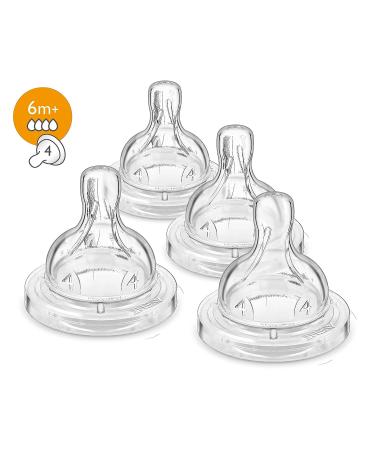 Philips Avent Anti-colic Baby Bottle Fast Flow Nipple 4pk - SCF424/47 - Buy Online on GoSupps.com