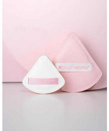 Brushworks Triangular Pillow Puff Duo - Buy Online on GoSupps.com