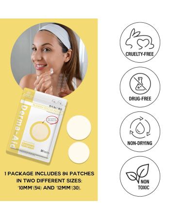 Buy Acne Patches for Pimples & Zits - Derma-Aid Blemish Repair Stickers for Face & Skin Care - Buy Online on GoSupps.com