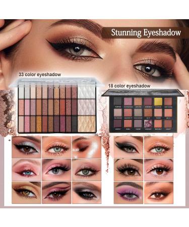 All-in-One Makeup Kit for Women | Full Makeup Gift Set for Girls & Teens | Travel-Friendly Professional Makeup Kit with Eyeshadow Lipstick Brow Pencil & Brushes - Buy Online on GoSupps.com