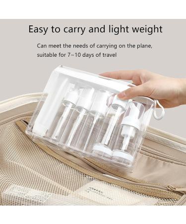 Travel Essentials: 8-Piece Travel Size Toiletries Set & Bottles for Flying - Organize Shampoo Lotion Face Cream & More - Buy Online on GoSupps.com
