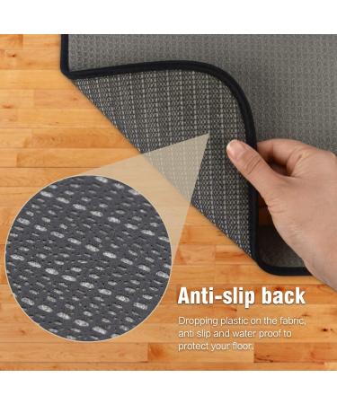 SINLAND Microfiber Pet Food Mat 21x32 - Super Absorbent, Anti-Slip Bowl Mat - Buy Online on GoSupps.com
