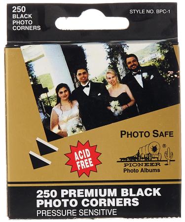 Pioneer Photo BPC-1 Corners Black 250Pk