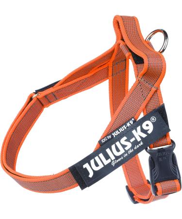 Julius-K9 Belt Harness M/0 - Stylish Orange-Grey Color for Ultimate Pet Comfort | International Shipping Available - Buy Online on GoSupps.com