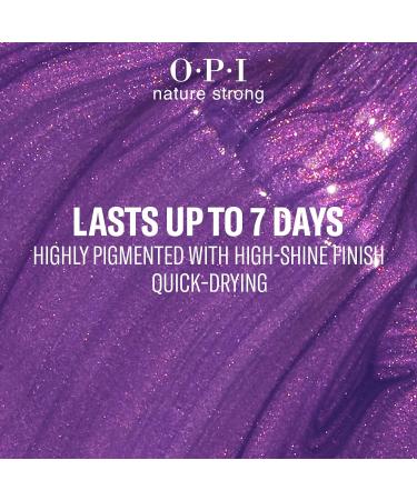 OPI Nature Strong Nail Polish | Quick Dry Vegan Nail Varnish with Long-Lasting Results | Made with Natural Ingredients | Dark Shades | Achieve Grapeness | 15 ml - Buy Online on GoSupps.com