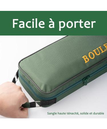 Tofern Beautiful Boule Bag for 3/6/8 Balls | Premium Nylon & Oxford Handbag for Outdoor Fun | Army Green Boules Storage - Buy Online on GoSupps.com