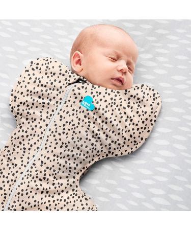 Love To Dream Swaddle UP - Ideal Fabric | Moderate Temperatures | Arms Up Position | Hip-Healthy | Twin Zipper | Easy Nappy Changes | Beige - Small (3.5-6kg) - Buy Online on GoSupps.com