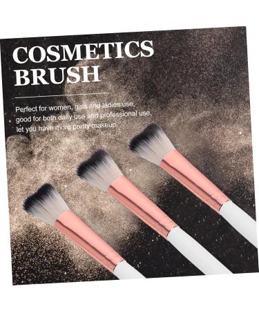 IWOWHERO 3pcs Fish Tail Brush Makeup Tool Portable Nose Brush Nose Brush for Women Makeup Brush Wooden Handle 18.50X1.00X1.00CM As Shown - Buy Online on GoSupps.com