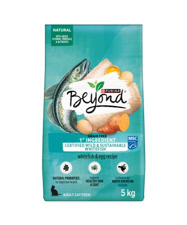 Beyond Grain Free Natural Dry Cat Food Wild-Caught Whitefish & Free Run Egg - 5 kg Bag 5 kg (Pack of 1)
