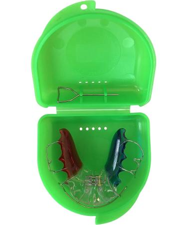 Snorflex Small Dental Retainer Box - Light Green Translucent Orthodontic Braces Case for International Shipping - Buy Online on GoSupps.com