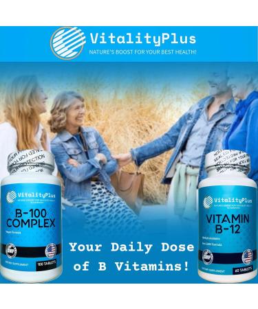 LIQUIDPACKPRO Ultimate B-Vitamin Energy & Wellness Bundle Super B-100 Complex + High-Potency B12 5000mcg Supports Energy Metabolism & Nervous System Health Made in USA Non-GMO Vegan-Friendly - Buy Online on GoSupps.com