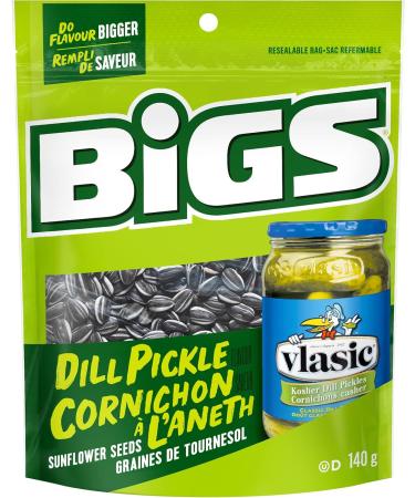 Bigs Sunflower Seeds Dill Pickle Flavour - 8x140g Bags 8 Count & Taco Supreme Flavour Sunflower Seeds 140 grams Sunflower Seeds + Sunflower Seeds 140 grams - Buy Online on GoSupps.com