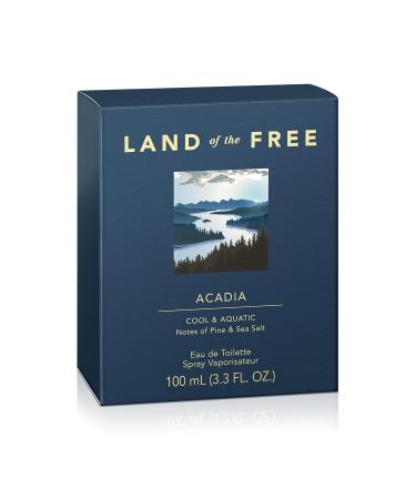 Land of the Free Acadia Eau de Toilette Spray 3.3 FL OZ Pack of 1 Modern 3.3 Fl Oz (Pack of 1) - Buy Online on GoSupps.com