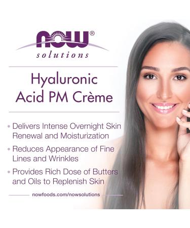 NOW Solutions Hyaluronic Acid Creme Rehydrating Moisture and Renewal Formula 2-Ounce Cr me - Buy Online on GoSupps.com