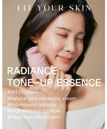 Radiance Tone-Up Essence - Korean Tinted Moisturizer for Even Skin Tone | Lightweight Pink Beige Makeup Base | Healthy Glow Skin | 1.01 fl. oz - Buy Online on GoSupps.com
