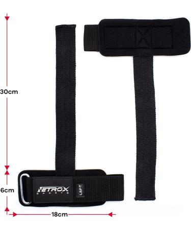 NetroxSports Lifting Straps - Professional Weight Lifting Aids for Bodybuilding & Strength Training | Durable Wrist Bandage for Men & Women | Ideal for Heavy Weights - Buy Online on GoSupps.com