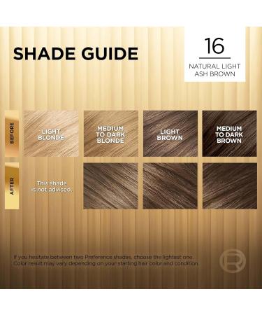 L'Oreal Paris Superior Preference Hair Dye Hair Color for Women 16 Natural Light Ash Brown Hair Dye Permanent Hair Color 100% Grey Coverage 9 weeks of Luminous Fade-Defying 1 Hair Dye Kit (Packaging May Vary) 1 Count ( Pack Of 1 ) Natural Light Ash Brown - Buy Online on GoSupps.com