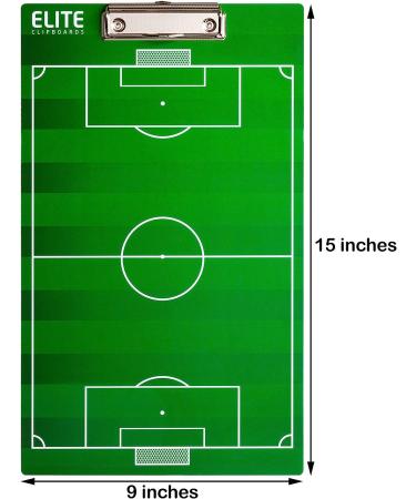 Elite Dry Erase Soccer Coaches Clipboard | Double-Sided Marker Board - Buy Online on GoSupps.com