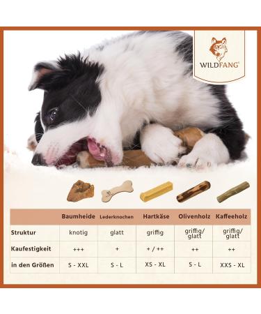Wildfang Coffee Wood Dogs - Natural Durable Chewing Root for Dogs & Puppies 100% Safe Splinter-Free Size L (Up to 45kg) - Robust Chew Toy - Buy Online on GoSupps.com