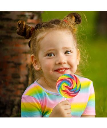 Rainbow Swirl Lollipops Variety Pack - 24 Individually Wrapped Suckers for Halloween Treats - Buy Online on GoSupps.com