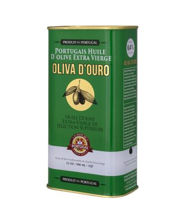 A Taste of Portugal Premium Grade Olive Oil | Extra Virgin Olive Oil | Light and Fruity Portuguese Olive Oil | 32 OZ Tin