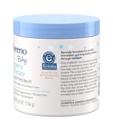 AVEENO Baby Eczema Therapy Nighttime Balm 5.5 oz | Natural Colloidal Oatmeal for Eczema Relief - Buy Online on GoSupps.com