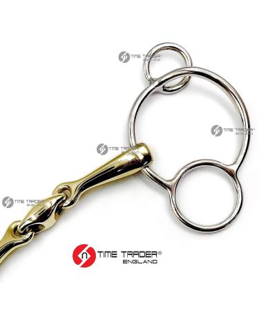 OTTE Double Joint Universal Horse Bit with Lozenge German Silver Snaffle (6.5") - Buy Online on GoSupps.com