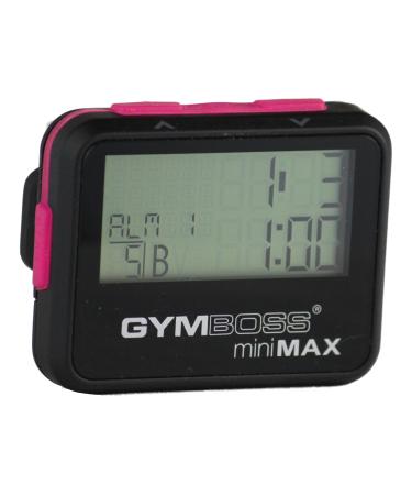 Gymboss Minimax Interval Timer And Stopwatch Black-Pink Soft Coating - Buy Online on GoSupps.com