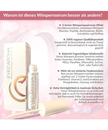 Sensitive Eyelash Serum - Hormone-Free Vegan Formula with Biotin & Peptides for Fast Strong Growth | Dermatologically Tested 3 ml - Buy Online on GoSupps.com