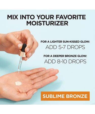 L'Oreal Paris Sublime Bronze Self Tan Drops for Face with Hyaluronic Acid - 1 fl oz - Buy Online on GoSupps.com