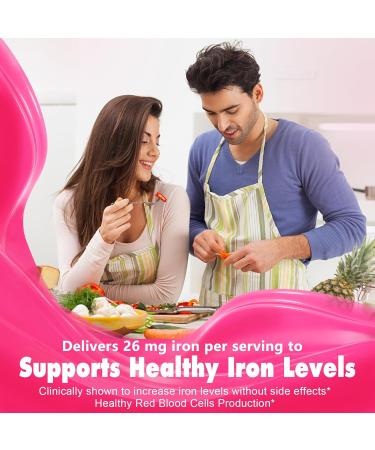 Nextdia Iron Filled Gummies 26mg + Beet Root Gummies - Buy Online on GoSupps.com