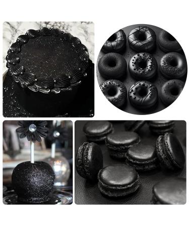 Liquid Edible Glitter 60ml - Black Metallic Food Coloring for Cakes Cupcakes & Cookies | Perfect for Baking & Decorating - Buy Online on GoSupps.com