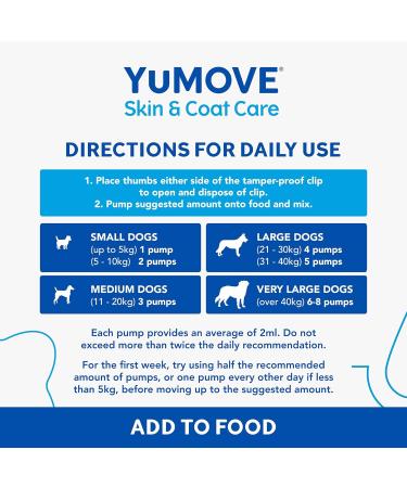 YuMOVE Skin & Coat Care Itching for Adult Dogs | Itchy or Sensitive Skin Supplement for Dogs Prone to Scratching enriched with Salmon Oil | 500ml | Packaging may vary Clear 500 ml (Pack of 1) - Buy Online on GoSupps.com