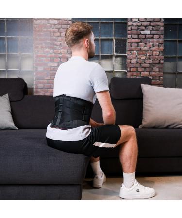 Vitalworxx Back Bandage | Professional Back Pain Relief & Support Belt for Sciatica XL (90-105 cm) - International Shipping - Buy Online on GoSupps.com