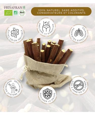FRISAFRAN | Fresh licorice in organic sticks | Licorice stick | licorice | chewing wood licorice stick | grown in Navarre | 5 - Buy Online on GoSupps.com