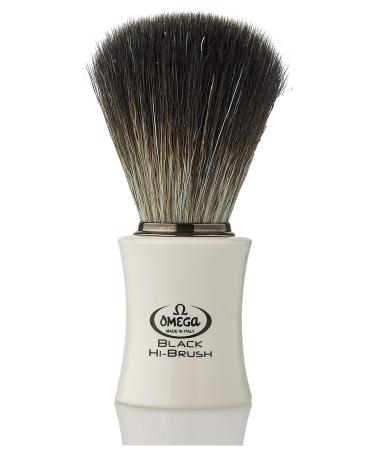 Omega 0196189 - Hair Brush in Fiber "Black Hi-Brush" White