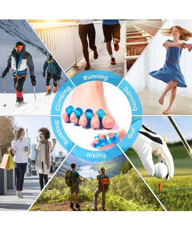 Gel Toe Separator Set for Men and Women - Pain Relief for Overlapping Toes, Bunions, Hammer Toe - Toe Spacers for Pedicure and Manicure - Buy Online on GoSupps.com