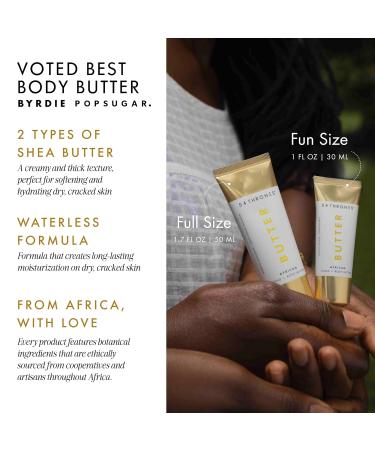 54 Thrones African Beauty Duo (1.7 oz + 3 oz Mini) Shea Butter Intensive Dry Skin Support Moisturizing Body Butter for Women Body Cream Locks in Moisture Ugandan Vanilla + Ethiopian Honey - Buy Online on GoSupps.com