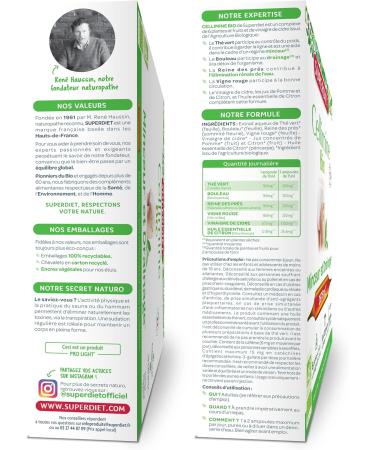 SUPERDIET CELLIMINE ORGANIC Slimming and Drainage Herbal Medicine Made in France 20 ampoules of 15 ml - Buy Online on GoSupps.com