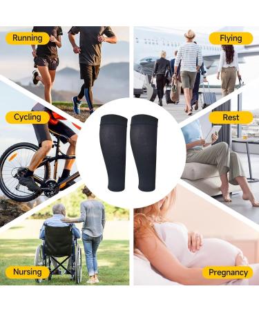 15-20 mmHg Compression Socks for Women & Men | Medical Footless Graduated Stockings for Varicose Veins & Edema | Small Black - Buy Online on GoSupps.com