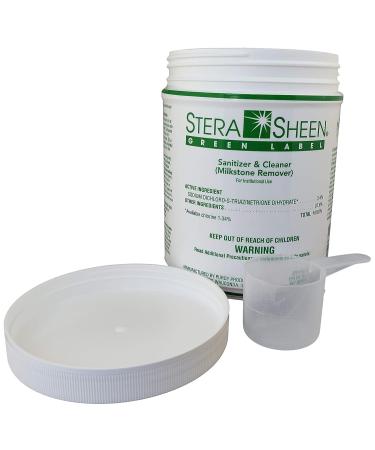 Stera Sheen Green Label 4 lb Jar Sanitizer & Milkstone Remover by Purdy Products - Buy Online on GoSupps.com