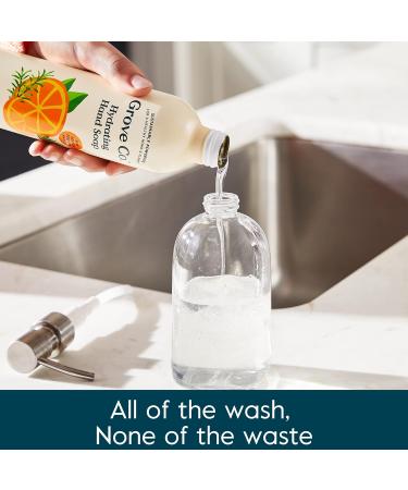 Grove Co. 100% Natural Orange & Rosemary Hand Soap Refill Set - 3 x 13 Fl Oz - Plastic-Free Liquid Cleaner - Hydrating & Softening Formula - Buy Online on GoSupps.com