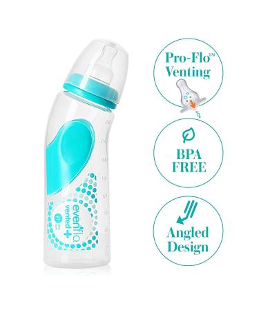 Evenflo Feeding Advanced Angled Vented Bottles 9 Ounce (Pack of 6) - Buy Online on GoSupps.com