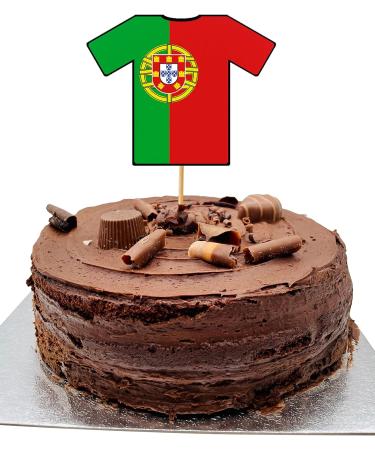 Portugal Football Party Food & Cupcakes Picks Decorations Toppers World Cup 2022 (pack of 14) - Buy Online on GoSupps.com