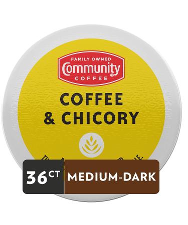 Community Coffee & Chicory 36 Count Medium Dark Roast Pods - Compatible with Keurig 2.0 - Pack of 1 - Buy Online on GoSupps.com