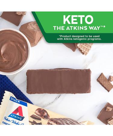 Atkins Chocolate Crme Protein Wafer Crisps - Keto Friendly (5 Count) - Buy Online on GoSupps.com